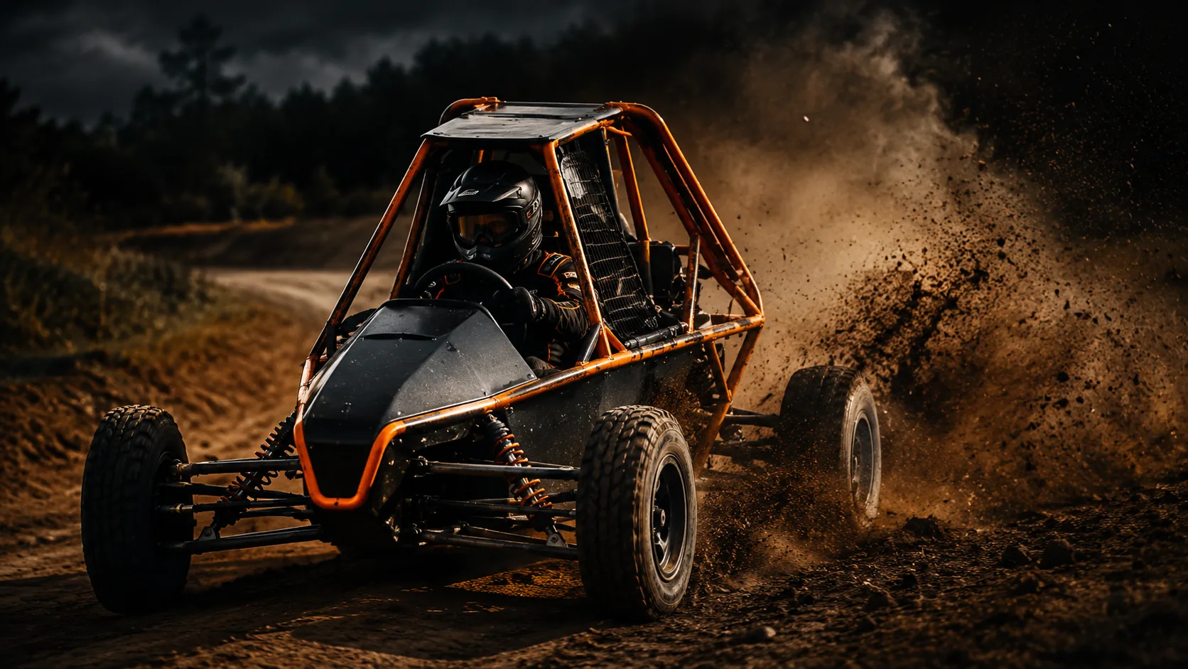 Kart cross em pista de terra